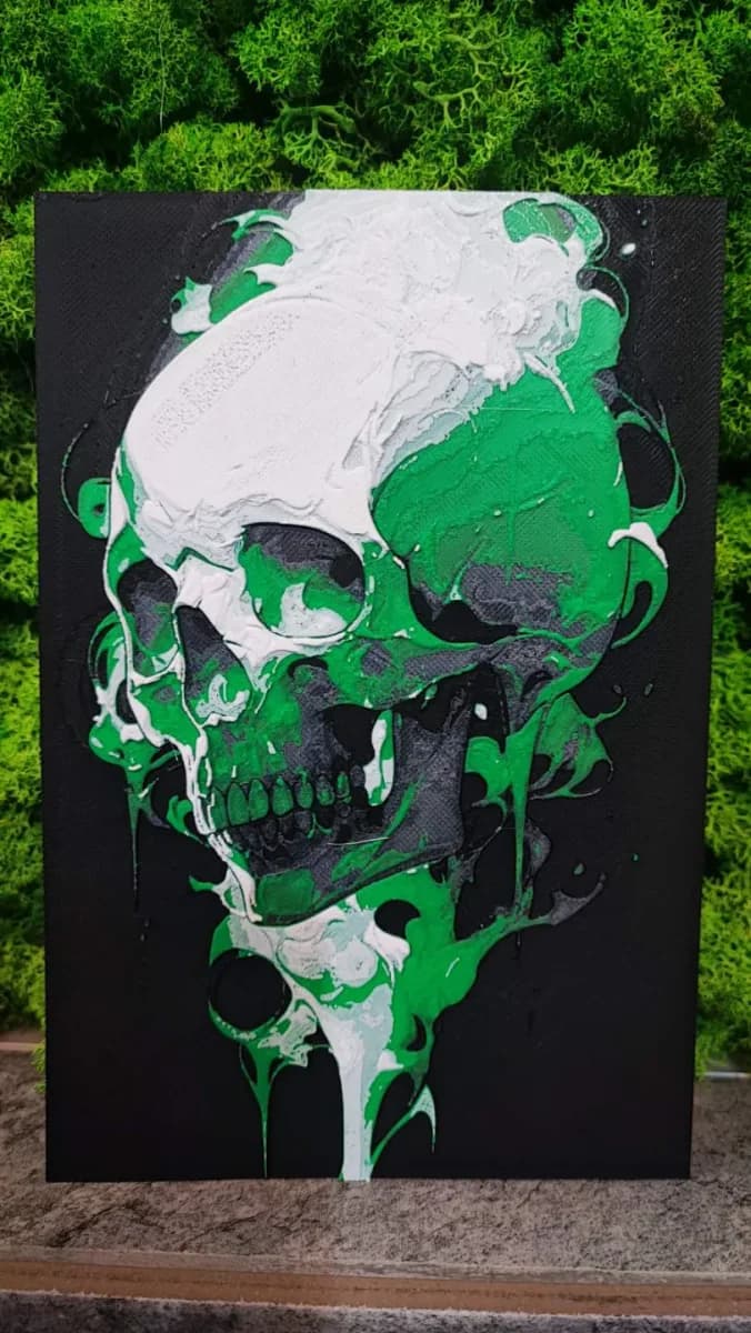 Poison Skull by Garuda3D HueForge model: Poison Skull by Garuda3D