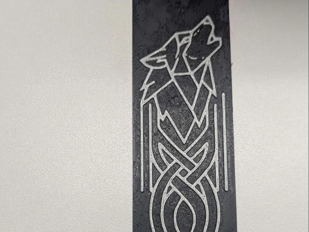 Silver Black Wolf Bookmark Silver Black Wolf Bookmark