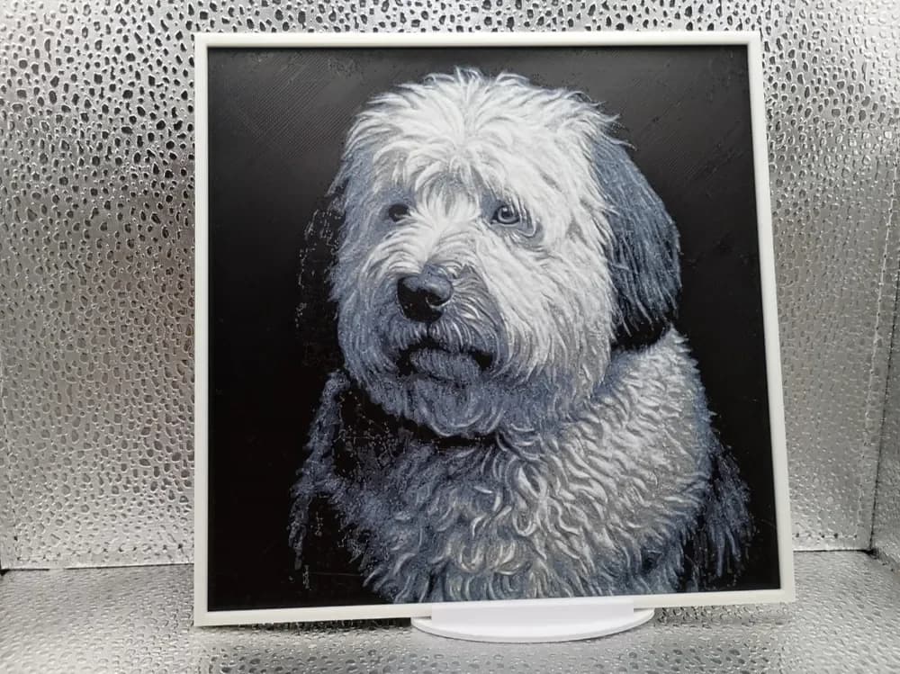 Bobtail (Old English Sheepdog) hueforge by Borishotch Industries HueForge model: Bobtail (Old English Sheepdog) hueforge by Borishotch Industries