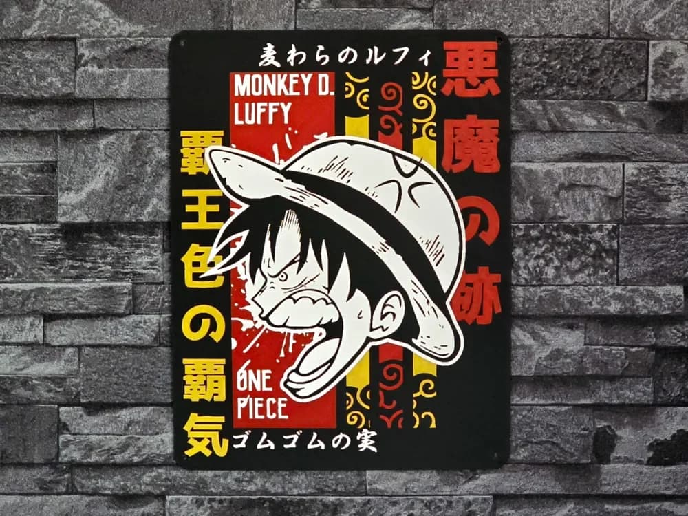Hueforge Luffy angry 4 colors by StefBull85 HueForge model: Hueforge Luffy angry 4 colors by StefBull85