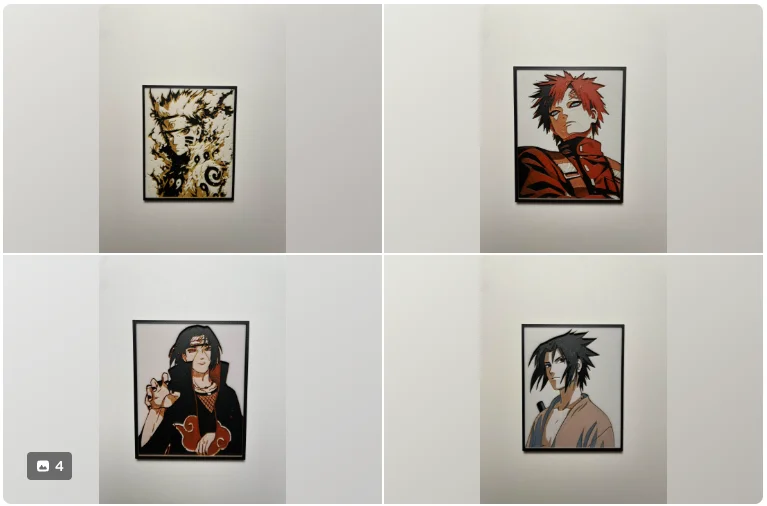 Naruto Minis by Cloudy Nostalgia HueForge model: Naruto Minis by Cloudy Nostalgia