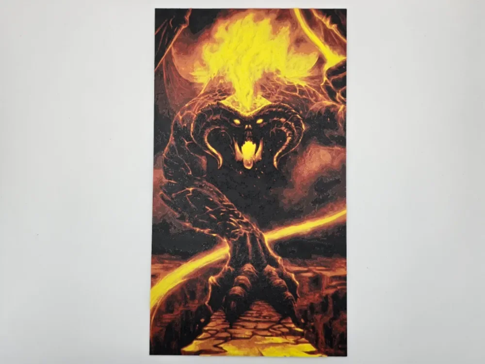 Balrog Lord of the Rings by Kactus Fpv HueForge model: Balrog Lord of the Rings by Kactus Fpv