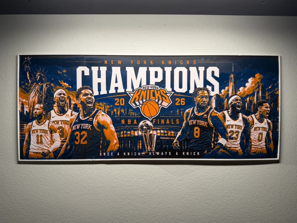 NY Knicks 2026 NBA Champions Multi Panel HueForge NY Knicks 2026 NBA Champions Multi Panel HueForge