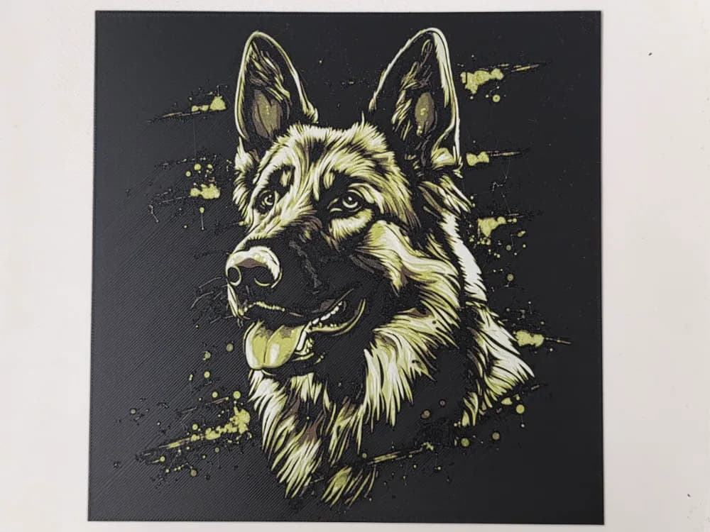 German Shepherd Hueforge by Morganja HueForge model: German Shepherd Hueforge by Morganja