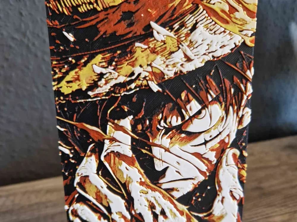 Hueforge - Monkey D Luffy by Schuettdesign HueForge model: Hueforge - Monkey D Luffy by Schuettdesign