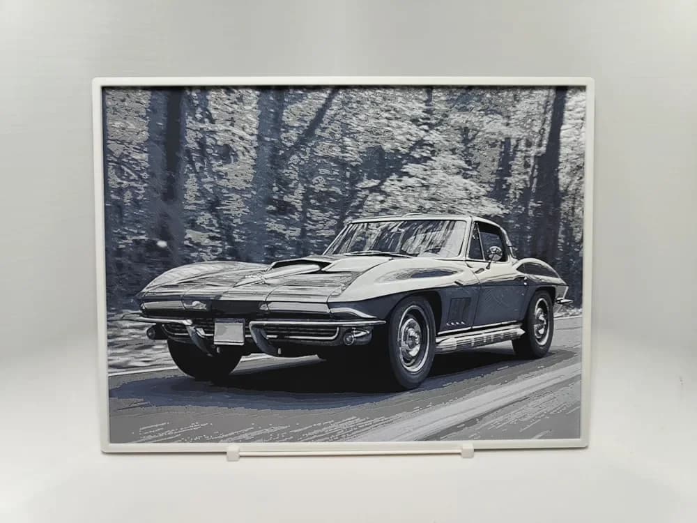 HueForge model: Chevrolet Corvette Sting Ray - 1967 - Hueforge by BeaN