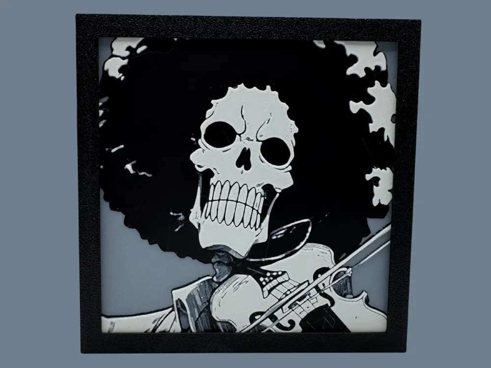 Brook - One Piece - 4 Color Collection by Canadian Gamer HueForge model: Brook - One Piece - 4 Color Collection by Canadian Gamer