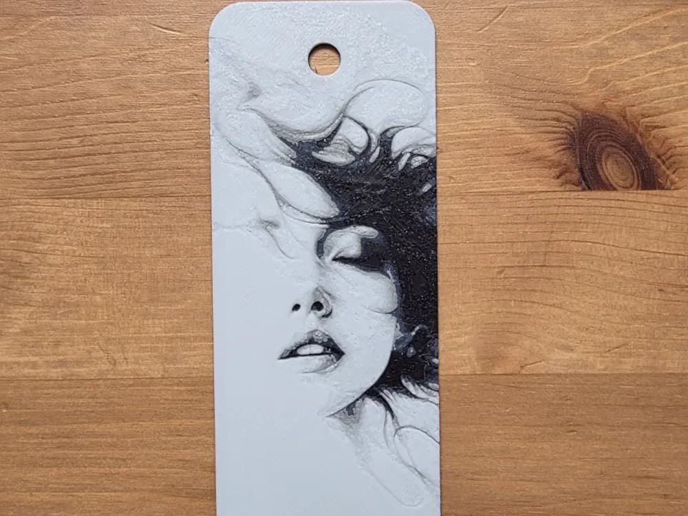 Lady Bookmark by Morganja HueForge model: Lady Bookmark by Morganja