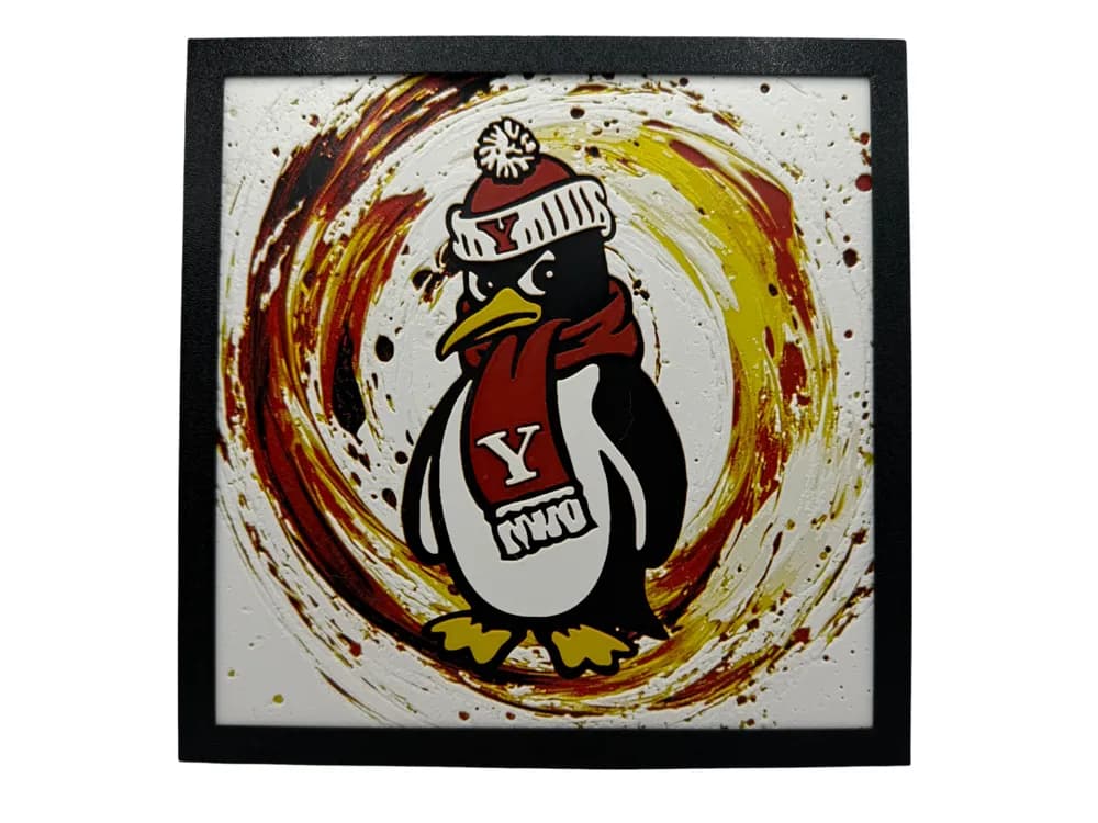 Youngstown State Penguins by Canadian Gamer HueForge model: Youngstown State Penguins by Canadian Gamer
