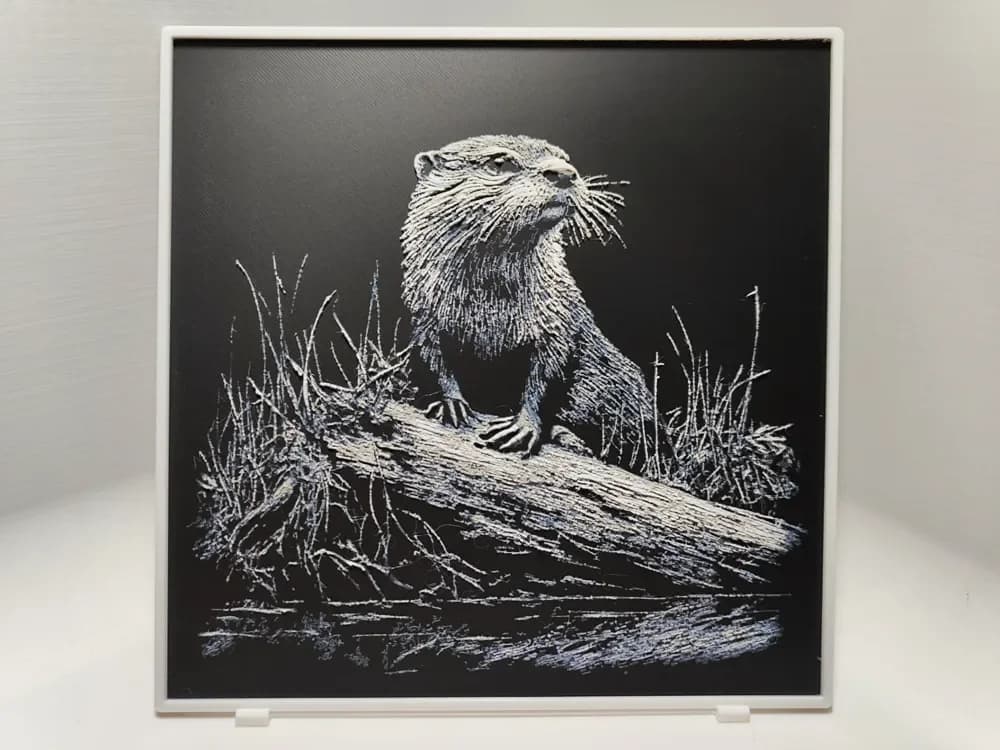 HueForge model: Otter - Hueforge by BeaN