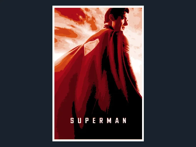 Superman (Movie Poster - HueForge) by HugheCraft HueForge model: Superman (Movie Poster - HueForge) by HugheCraft