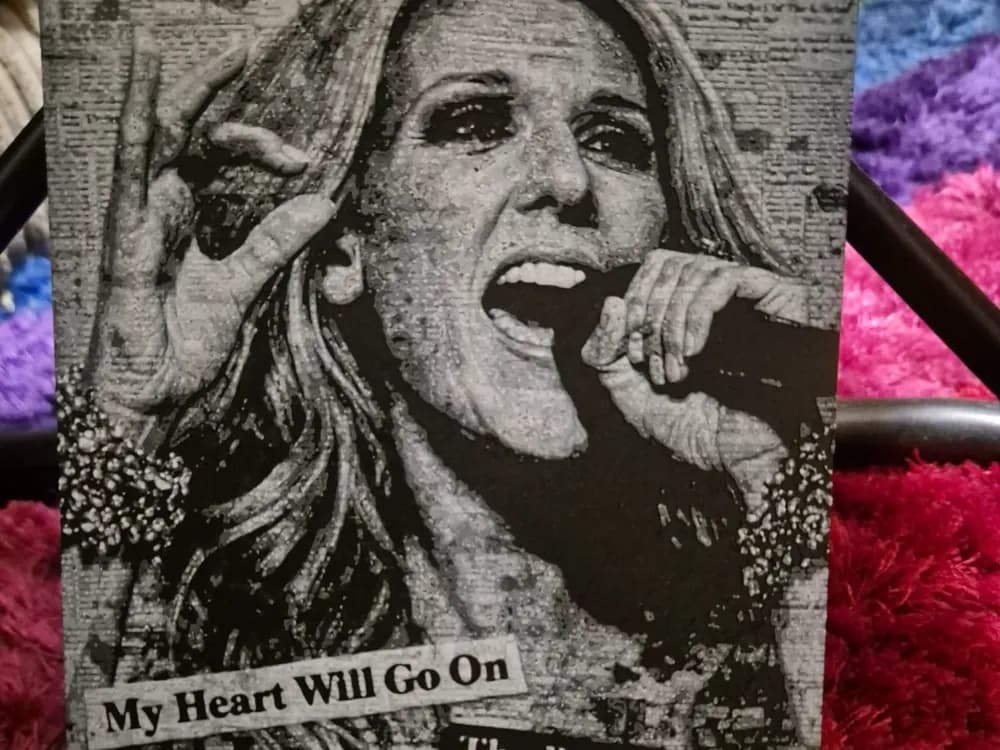 celine dion newspaper by Buntsta HueForge model: celine dion newspaper by Buntsta