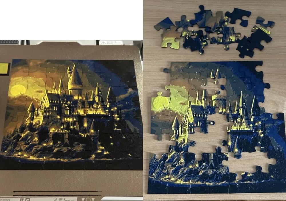 Hogwarts castle puzzle Thicker V2.0 Harry Potter by enricoRE HueForge model: Hogwarts castle puzzle Thicker V2.0 Harry Potter by enricoRE