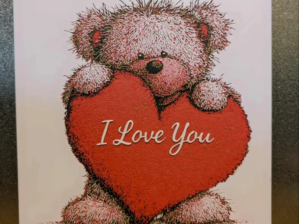 Valentines I love you bear - hueforge by 3dGlow HueForge model: Valentines I love you bear - hueforge by 3dGlow