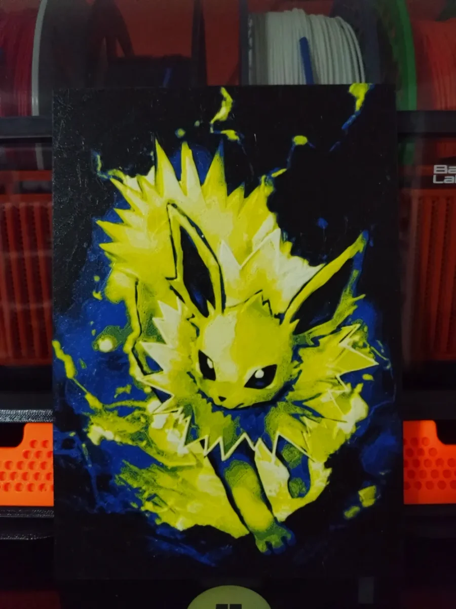Pokemon Jolteon (HueForge) by Asgar3D HueForge model: Pokemon Jolteon (HueForge) by Asgar3D