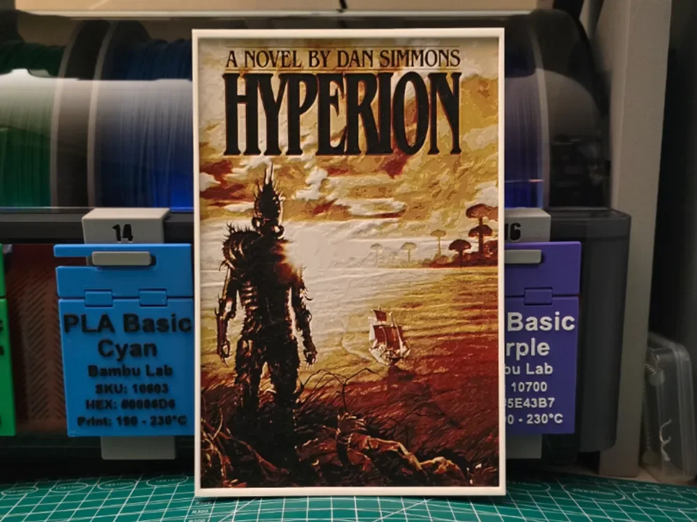 Hyperion by Dan Simmons - Hueforge Art by Lumpy3D HueForge model: Hyperion by Dan Simmons - Hueforge Art by Lumpy3D