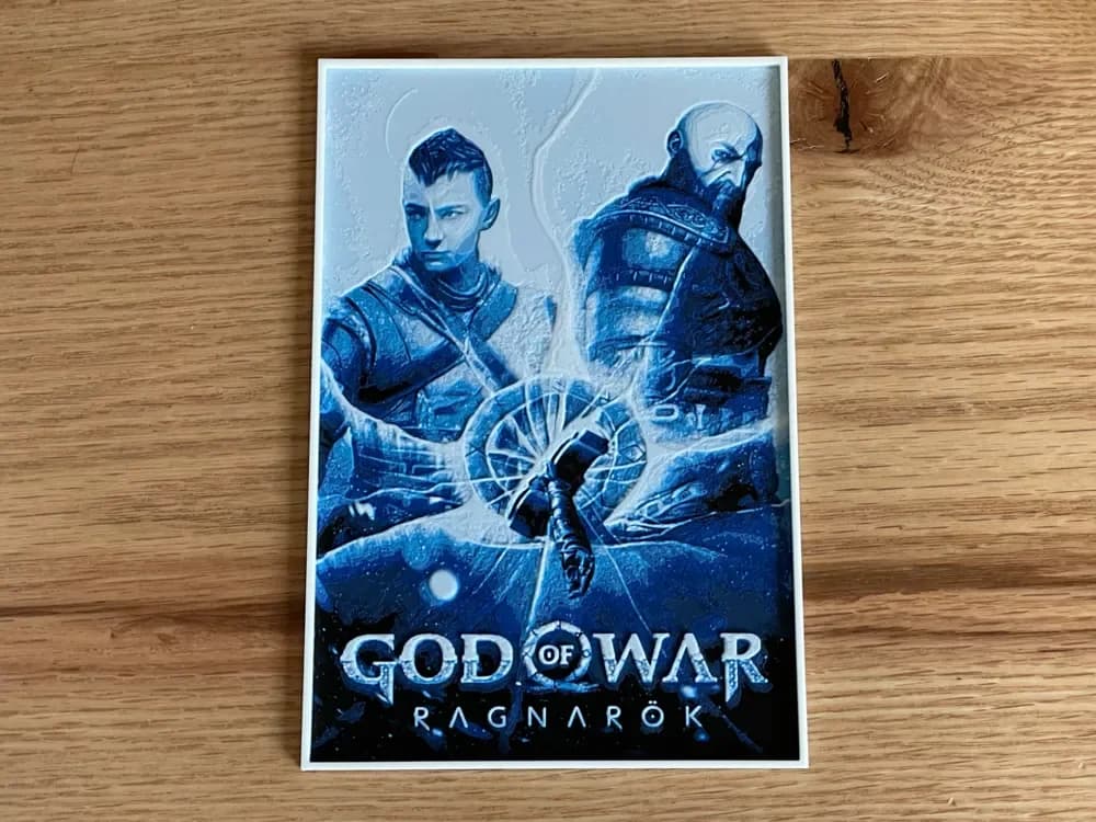God Of War Ragnarok Hueforge Game Poster God Of War Ragnarok Hueforge Game Poster