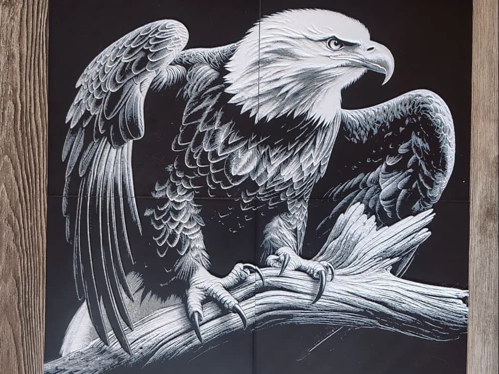 Eagle (4 part) HueForge Eagle (4 part) HueForge