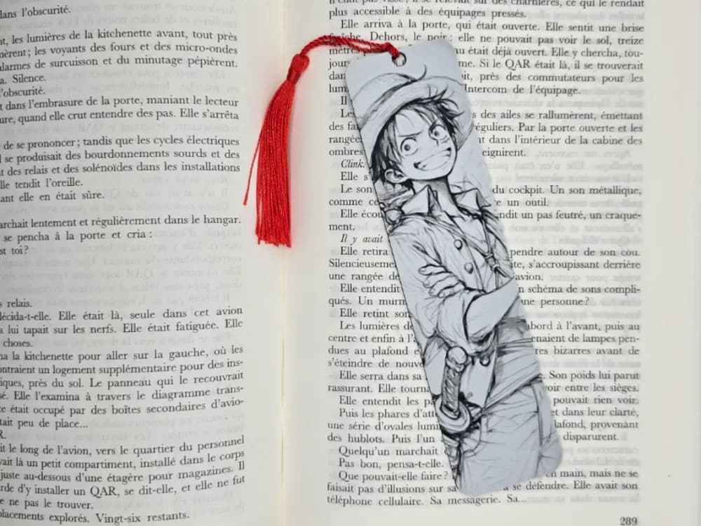 Bookmark Luffy Drawing by Kactus Fpv HueForge model: Bookmark Luffy Drawing by Kactus Fpv