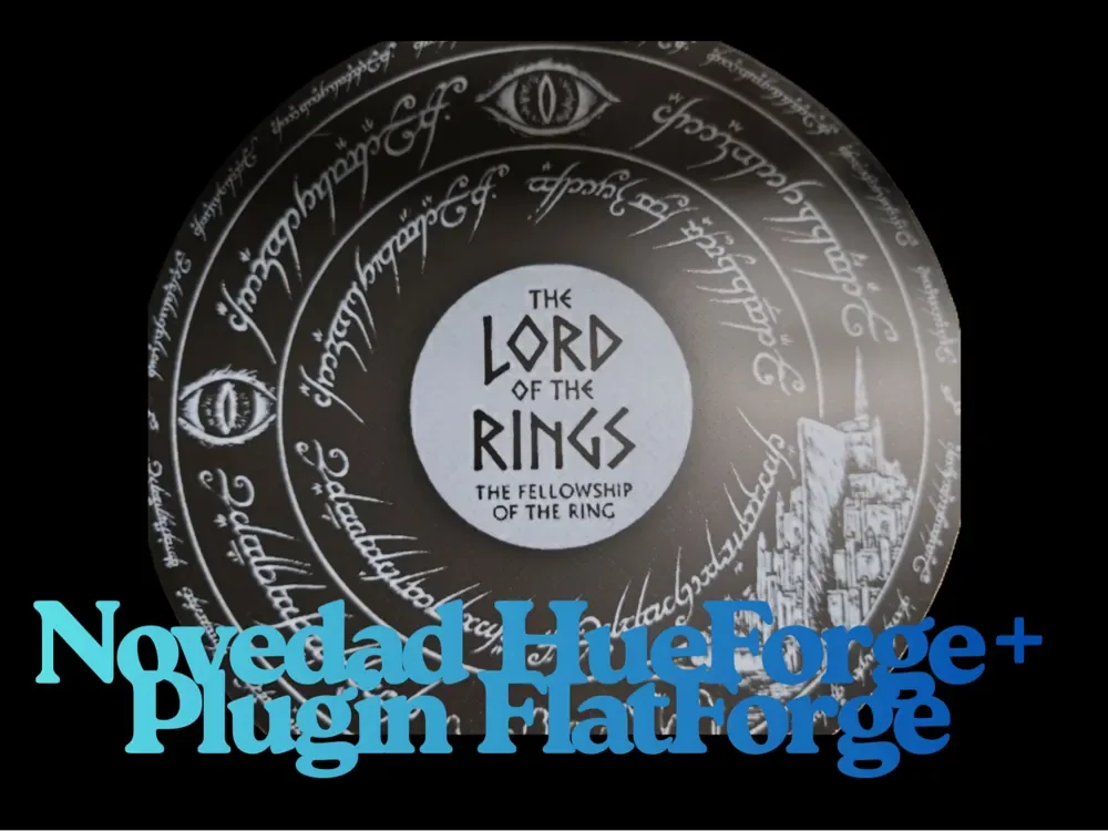 The Lord of the Rings: Decorative Plate / Wall Art by FYTY112 HueForge model: The Lord of the Rings: Decorative Plate / Wall Art by FYTY112