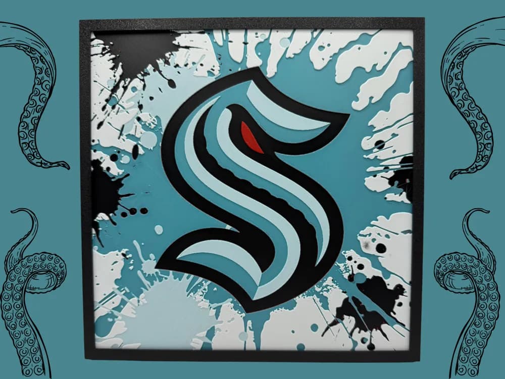 HueForge model: Seattle Kraken - Series 2 - NHL Hueforge by Canadian Gamer