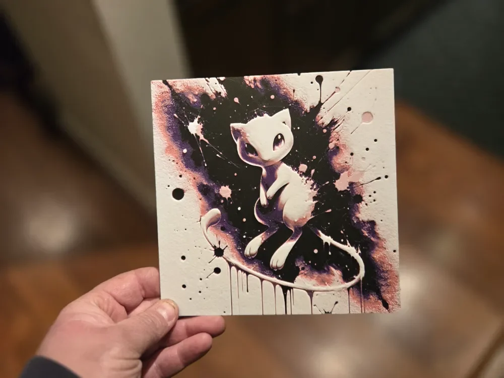 Graffiti Mew Hueforge by 3Ree Printing HueForge model: Graffiti Mew Hueforge by 3Ree Printing