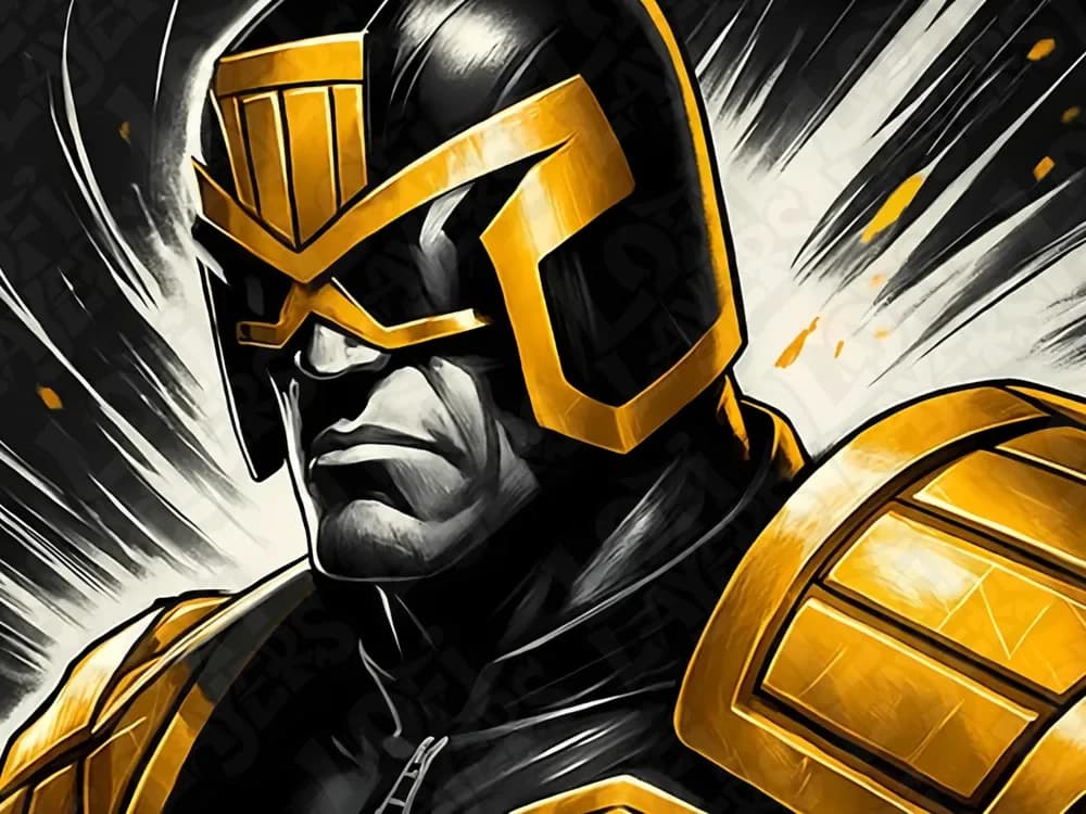 Judge Dredd Hueforge by LoFi Layers HueForge model: Judge Dredd Hueforge by LoFi Layers