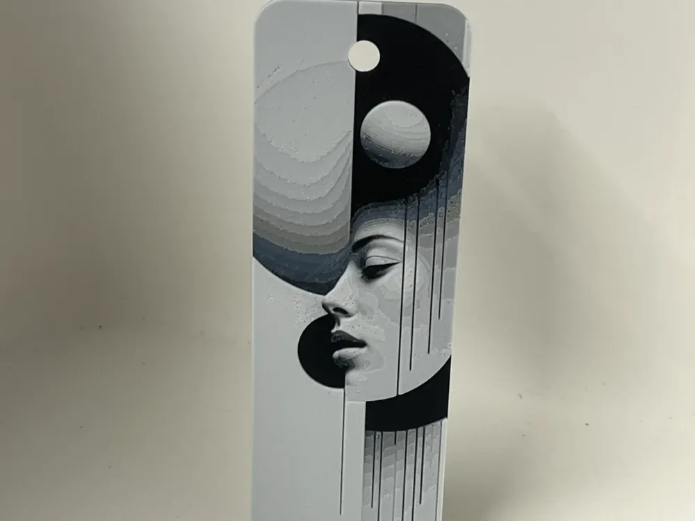 face bookmark by Morganja HueForge model: face bookmark by Morganja