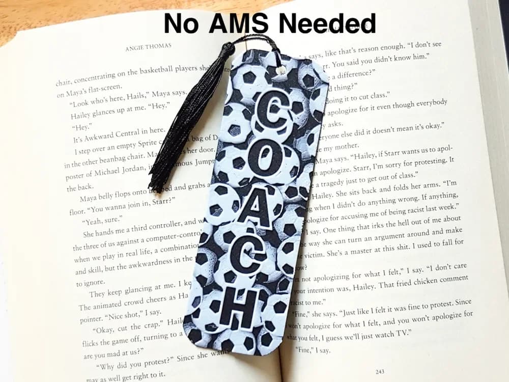 Bookmark, Soccer Coach. Football. Hueforge by Dame Jo HueForge model: Bookmark, Soccer Coach. Football. Hueforge by Dame Jo