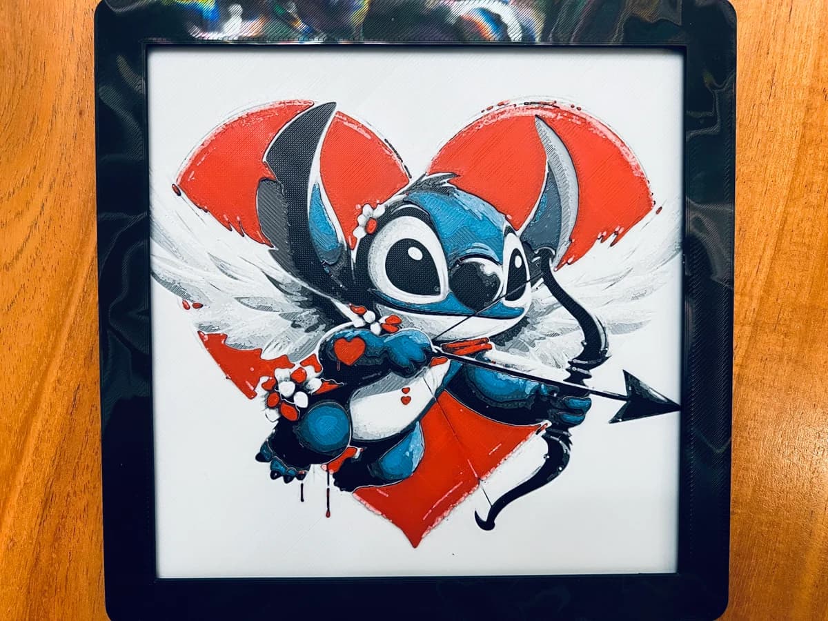 HueForge model: Stitch Dressed as Cupic by JustBe 3D Printing