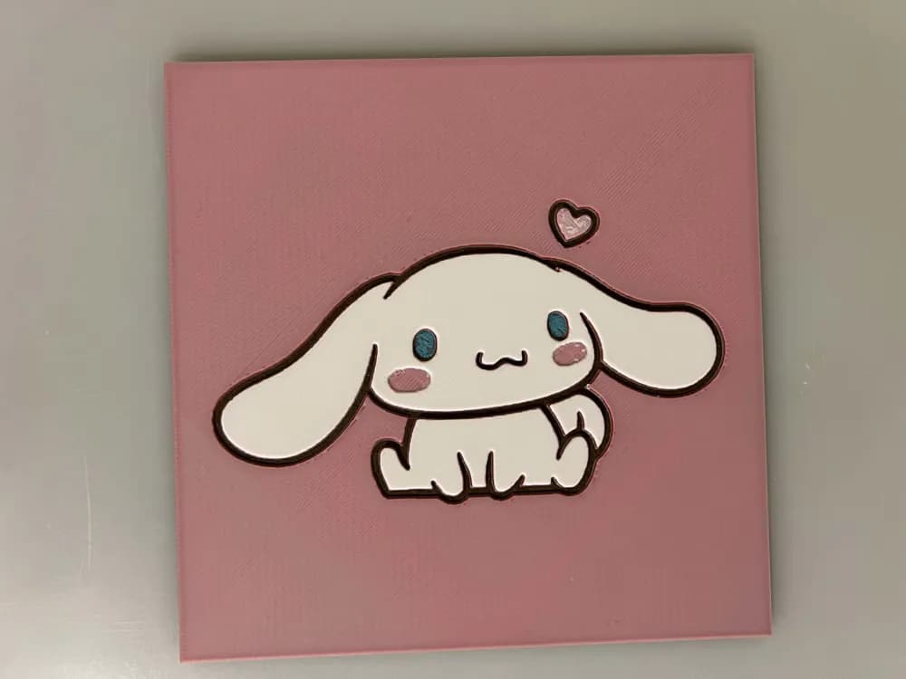 Cinnamoroll, Sanrio by 3djd HueForge model: Cinnamoroll, Sanrio by 3djd