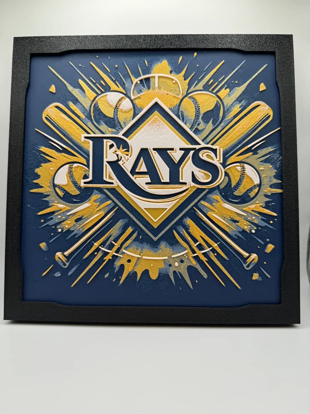 Tampa Bay Rays - MLB Hueforge by Canadian Gamer HueForge model: Tampa Bay Rays - MLB Hueforge by Canadian Gamer