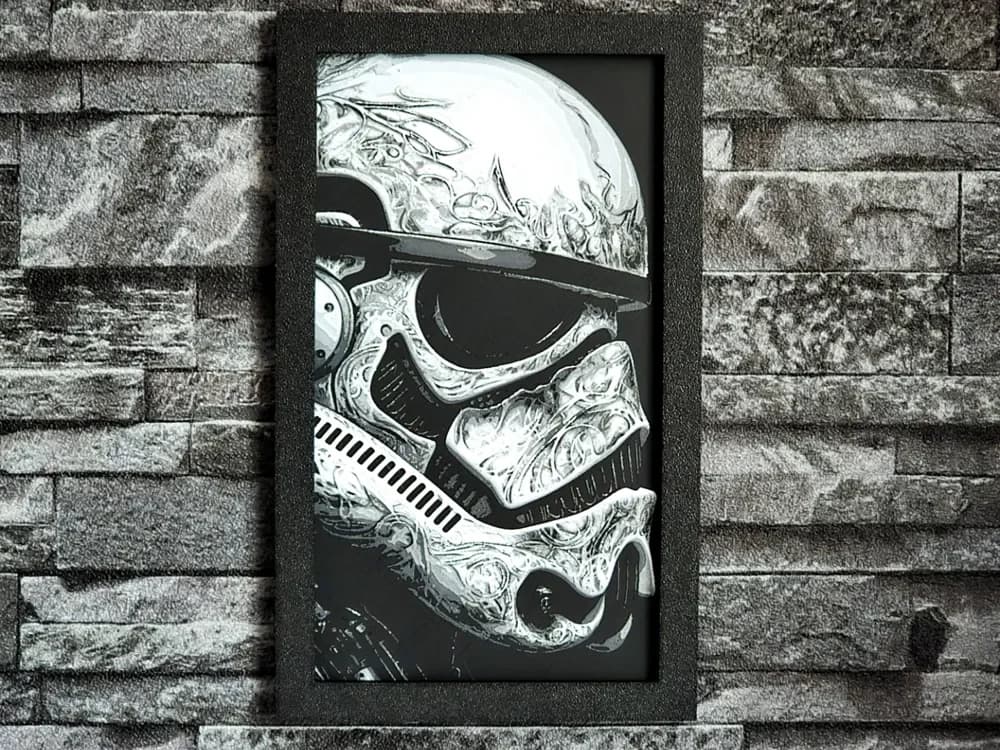 Hueforge Robot Tatoo 4 colors by StefBull85 HueForge model: Hueforge Robot Tatoo 4 colors by StefBull85