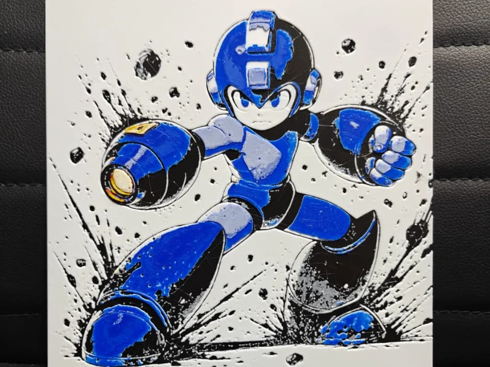 Mega Man 1 AMS only by TheHueforgeLady HueForge model: Mega Man 1 AMS only by TheHueforgeLady