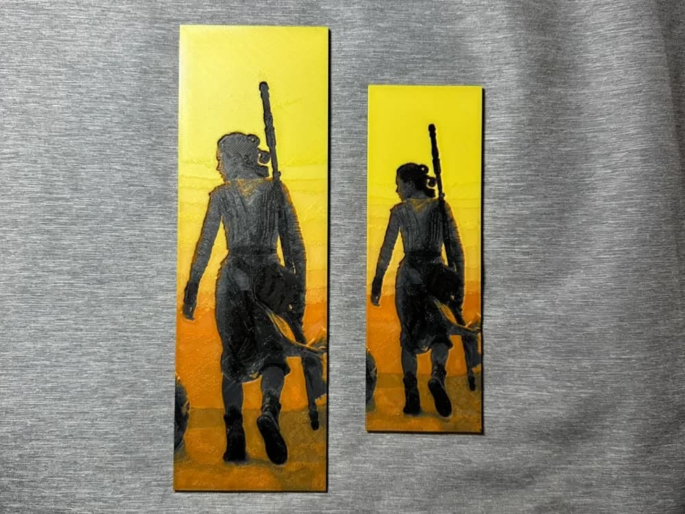HueForge model: Rey Bookmark - 2 sizes by Hey Ben