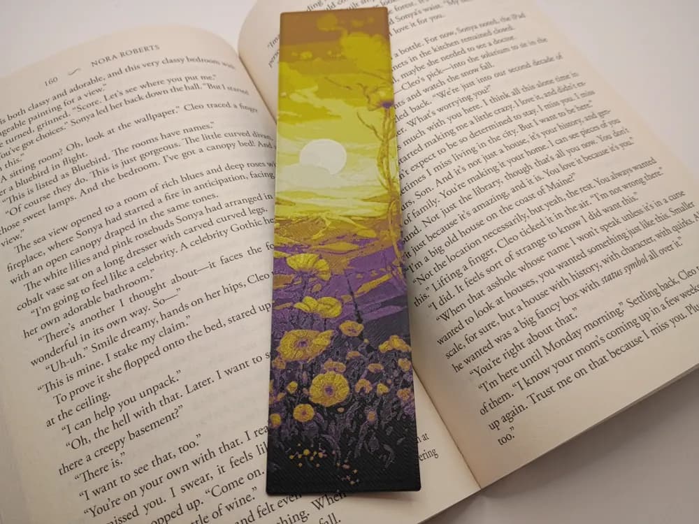 Floral Escape: Dreamy Meadow Bookmark Floral Escape: Dreamy Meadow Bookmark