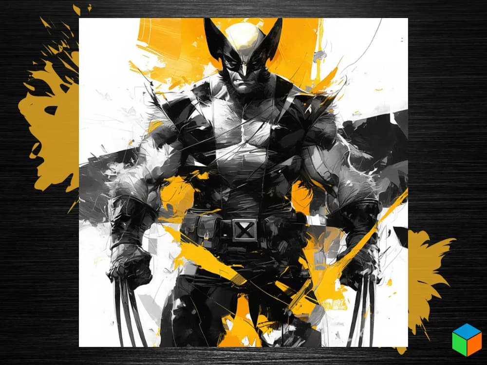 HueForge model: Classic Wolverine Color Pop Poster by 3D Prints By Vic