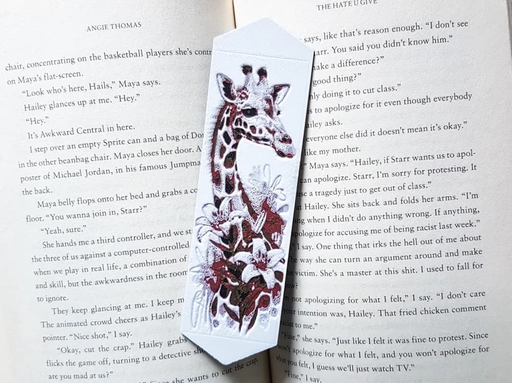 Bookmark, Giraffe by Dame Jo HueForge model: Bookmark, Giraffe by Dame Jo