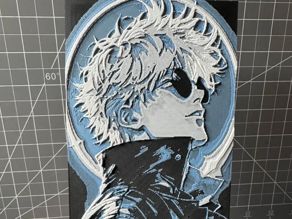 Hueforge of Satoru Gojo from Jujutsu Kaisen Hueforge of Satoru Gojo from Jujutsu Kaisen