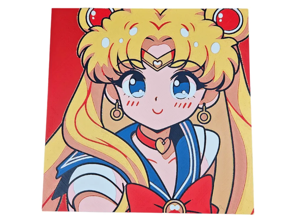 Sailor Moon by BusyKikiBee HueForge model: Sailor Moon by BusyKikiBee