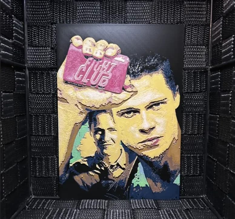 HueForge model: Hueforge Movie Poster - Fight Club - by JoDau