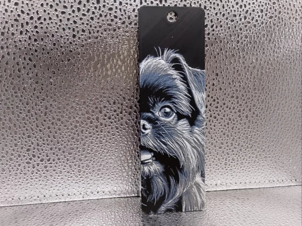 Affenpinscher Bookmark – Hueforge by Borishotch Industries HueForge model: Affenpinscher Bookmark – Hueforge by Borishotch Industries