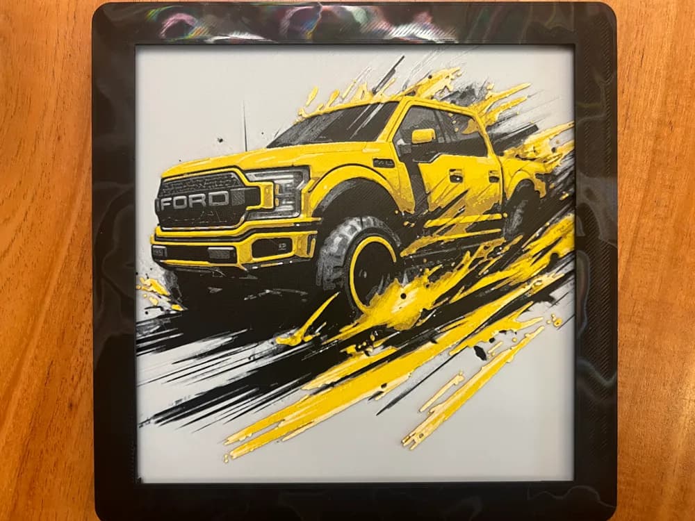 HueForge model: Ford F-150 Raptor by JustBe 3D Printing