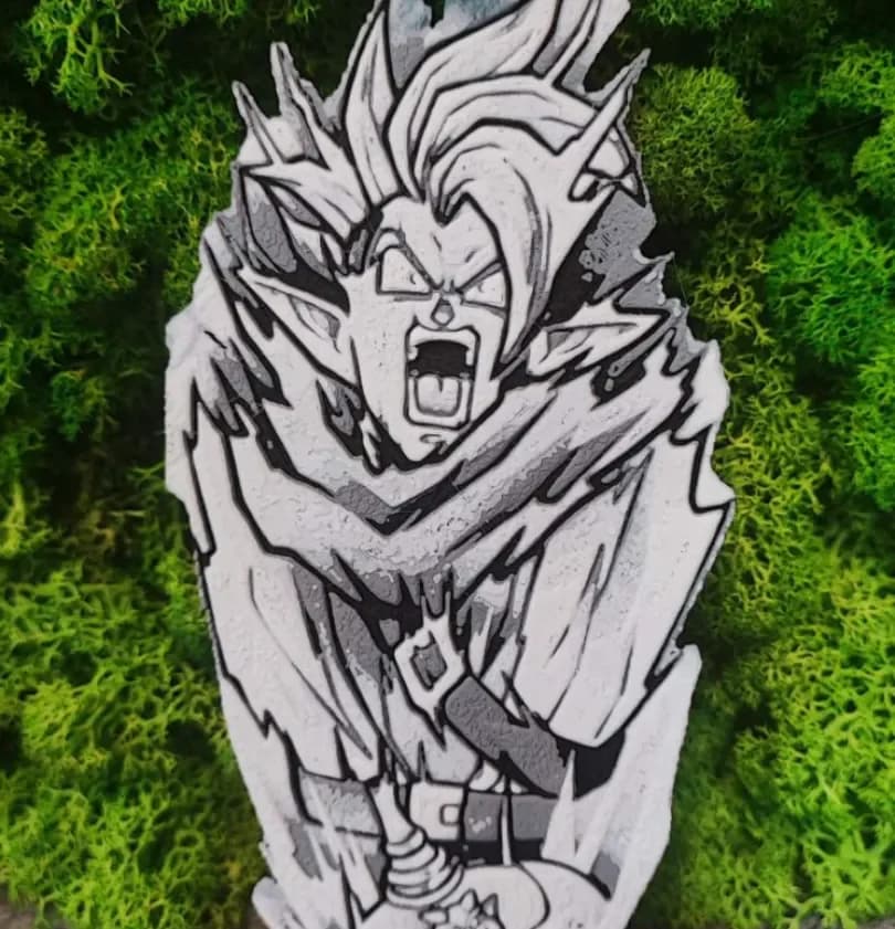 Dragon ball Z by Garuda3D HueForge model: Dragon ball Z by Garuda3D