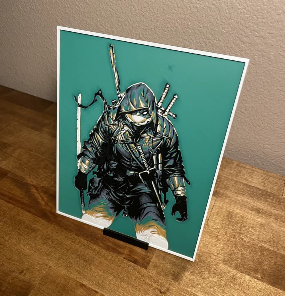 HueForge model: Hueforge - Ninja Turtles - The Last Ronin Comic by Cloudy Nostalgia