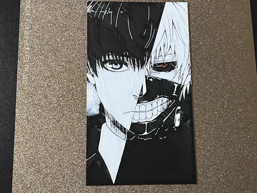 Tokyo Ghoul Hueforge by FantasyZ HueForge model: Tokyo Ghoul Hueforge by FantasyZ