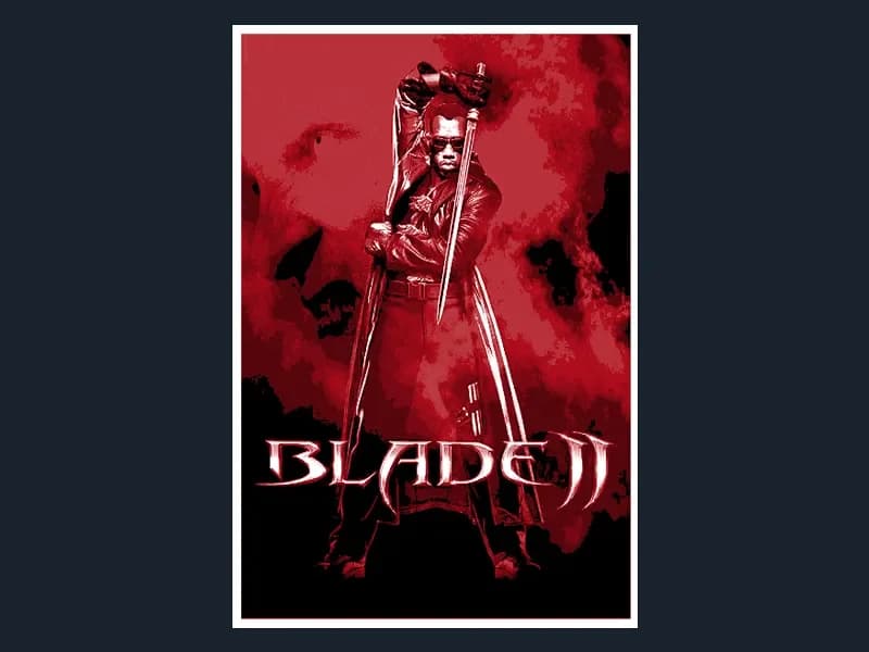 Blade II (Movie Poster - HueForge) by HugheCraft HueForge model: Blade II (Movie Poster - HueForge) by HugheCraft