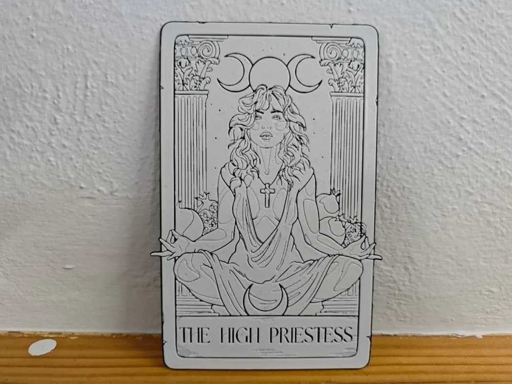 Hueforge Tarot Card by Litolunar HueForge model: Hueforge Tarot Card by Litolunar