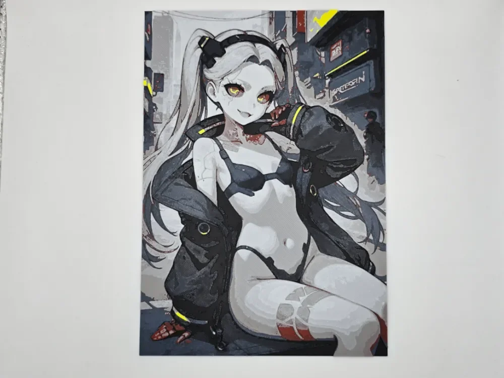 Rebecca Cyberpunk by Kactus Fpv HueForge model: Rebecca Cyberpunk by Kactus Fpv