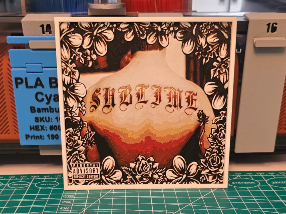 Sublime "Sublime" Album - Hueforge Art by Lumpy3D HueForge model: Sublime "Sublime" Album - Hueforge Art by Lumpy3D